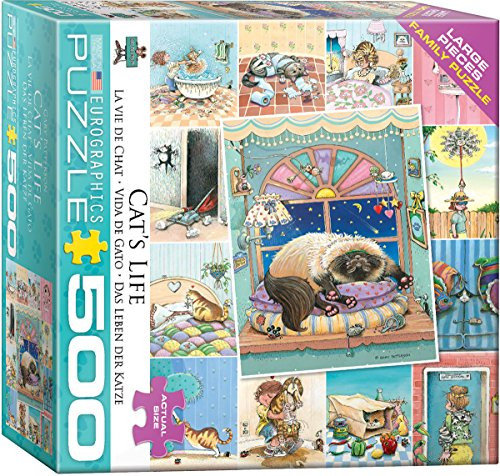 EuroGraphics (EURHR Cat's Life by Gary Patterson 500Piece Puzzle 500Piece Jigsaw Puzzle