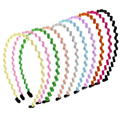 obmwang 10 Pieces Metal Headband for Womens Hair Hair Hoop Spring Wavy Hair Band NonSlip Headwear Hair Accessories for Women Girls Men Multicolor obmwang 10 Pieces Metal Headband for Womens Hair Hair Hoop Spring Wavy Hair Band NonSlip Headwear Hair Accessories for Women Girls Men Multicolor