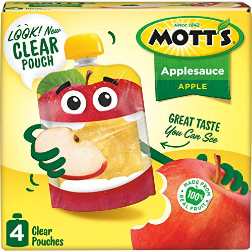 Motts Applesauce 32 Ounce Pouch 4 Count Pack of 6 Motts Applesauce 32 Ounce Pouch 4 Count Pack of 6