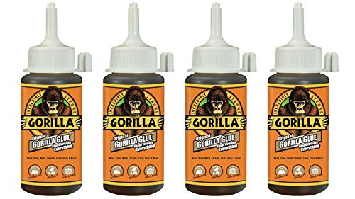 Gorilla Original Waterproof Polyurethane Glue 4 ounce Bottle Brown Pack of 4 Gorilla Original Waterproof Polyurethane Glue 4 ounce Bottle Brown Pack of 4
