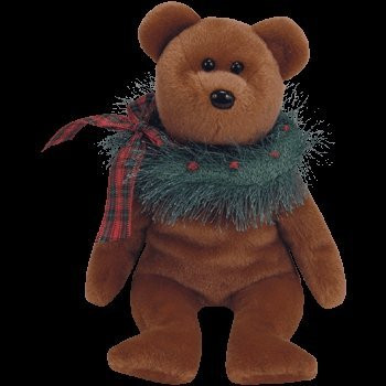 TY Hollydays the Bear Beanie Baby by Beanie Babies