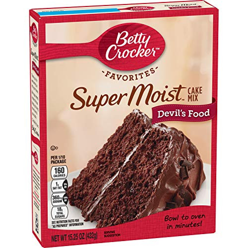Betty Crocker Super Moist Cake Mix Devils Food 1525 oz Box