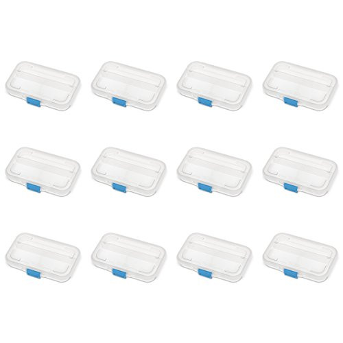 Sterilite Divided Box Small Storage Clear