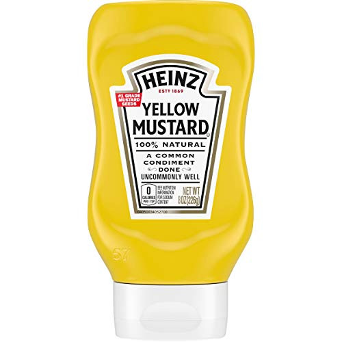 Heinz Yellow Mustard 8 oz Bottles Pack of 12 Heinz Yellow Mustard 8 oz Bottles Pack of 12