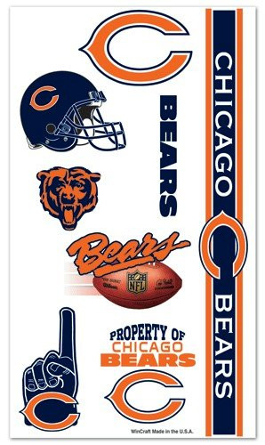 Chicago Bears NFL Temporary Tattoos 10 Tattoos