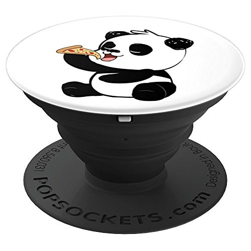 Cute Panda Bear Eating Pizza PopSockets Grip and Stand for Phones and Tablets Cute Panda Bear Eating Pizza PopSockets Grip and Stand for Phones and Tablets