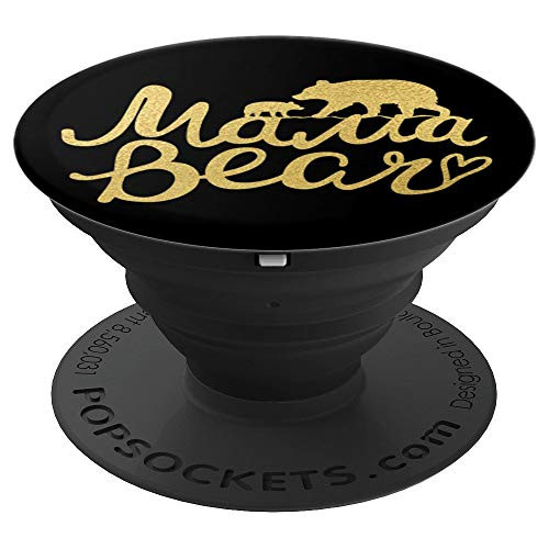 Mama Bear Mom Gift PACJ2431 PopSockets Grip and Stand for Phones and Tablets