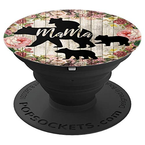Mama Bear 3 Cubs for Mom of Three Boys Cute Mothers Day Gift PopSockets Grip and Stand for Phones and Tablets Mama Bear 3 Cubs for Mom of Three Boys Cute Mothers Day Gift PopSockets Grip and Stand for Phones and Tablets