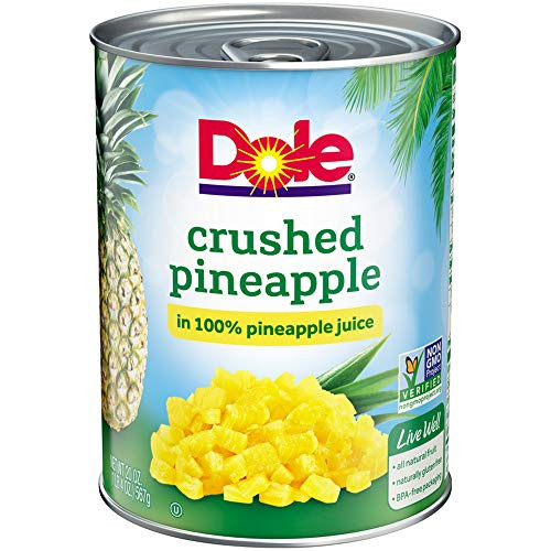 Dole Crushed Pineapple in Juice 20 Ounce Cans Pack of 12
