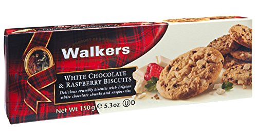 Walkers Shortbread White Chocolate  Raspberry Scottish Cookies 53 Ounce Box Pack of 4
