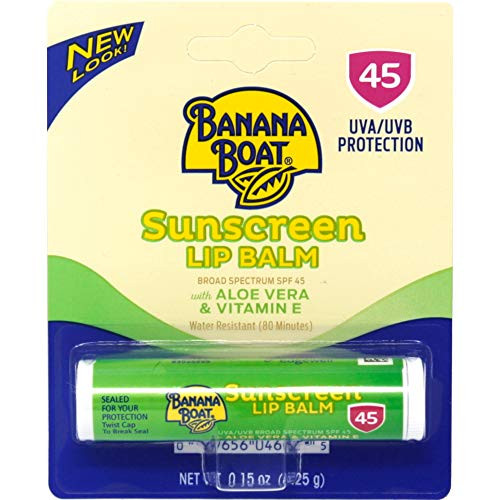 Pack of 10 Banana Boat Aloe Vera with Vitamin E Sunscreen Lip Balm SPF 45 15 oz 425 g Pack of 10 Banana Boat Aloe Vera with Vitamin E Sunscreen Lip Balm SPF 45 15 oz 425 g