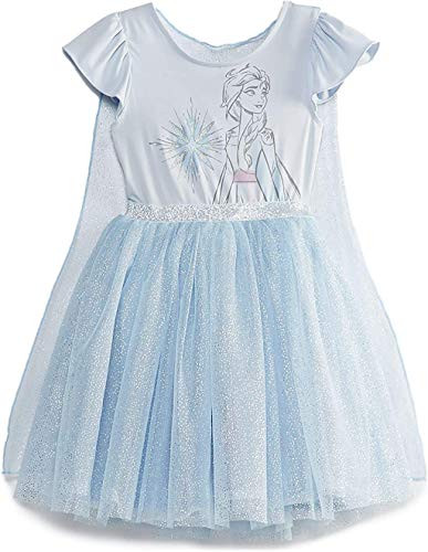 Disney Frozen 2 Elsa Ballerina DressCostume with Cape for ToddlersLittle Girls Blue Sizes 2T6X 2T