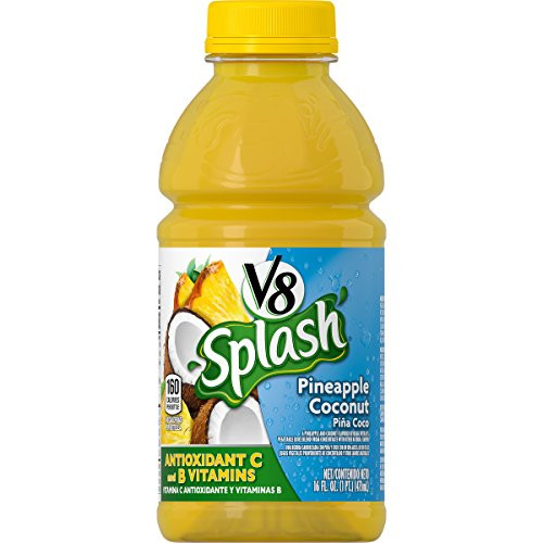 V8 Splash Pineapple Coconut 16 oz Bottle Pack of 12