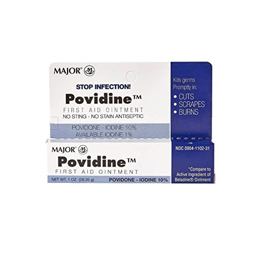 Special Pack of 5 POVIDONE Iodine Ointment 10 1oz Tubes
