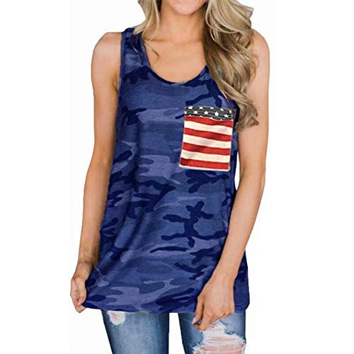 Chulianyouhuo Womens 4th of July Tank Tops Sleeveless American Flag Tshirt Funny USA Tank Shirts M Blue Chulianyouhuo Womens 4th of July Tank Tops Sleeveless American Flag Tshirt Funny USA Tank Shirts M Blue