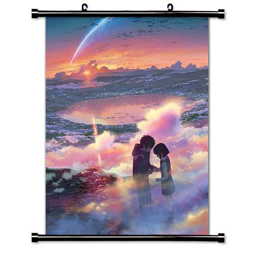 Your Name Kimi no Na wa Popular Anime Fabric Wall Scroll Poster 16x23 Inches
