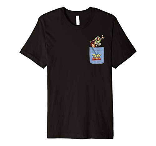 Disney Pixar Toy Story Buzz and Woody Pocket Premium TShirt