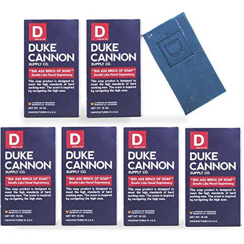Duke Cannon Supply Co Big Brick of Soap for Men 10oz  Naval Supremacy 6 Pack