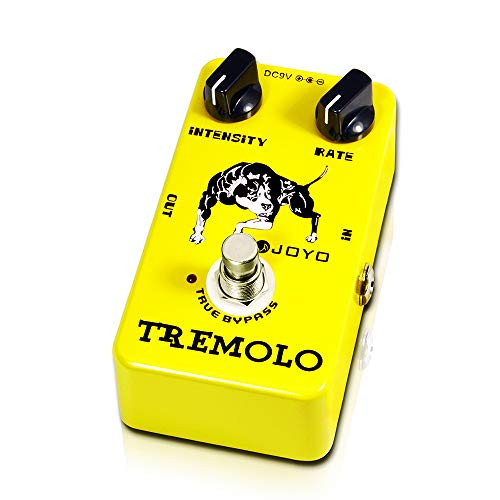 JOYO Tremolo Effect Pedal Using Photoelectric Tube Circuitry of Beloved Classic Tube Amplifiers for Electric Guitar Effect True Bypass JF09