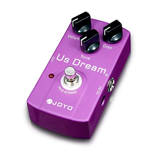 JOYO US Dream HighGain Distortion Pedal Simulates Driven Tube Amplifier for Electric Guitar Effect True Bypass JF34