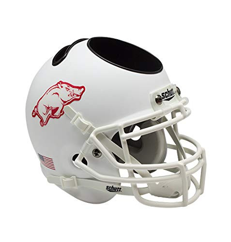 NCAA Arkansas Razorbacks Helmet Desk Caddy, White