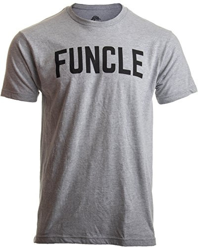 Funcle  Fun Funny Uncle New Baby Pregnancy Maternity Niece Nephew Men TShirtAdult2XL Heather Grey