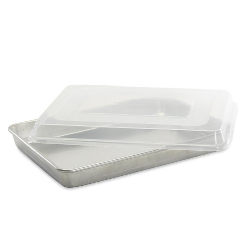 Nordic Ware Natural Aluminum Commercial High-Sided Sheet Cake Pan with Lid Nordic Ware Natural Aluminum Commercial High-Sided Sheet Cake Pan with Lid