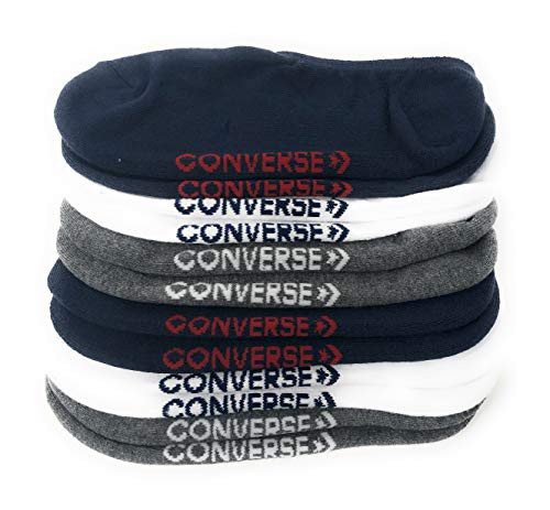 Converse Mens 6 Pack Half Cushion Ultra Low Multi Socks No Show Made For Chucks 612