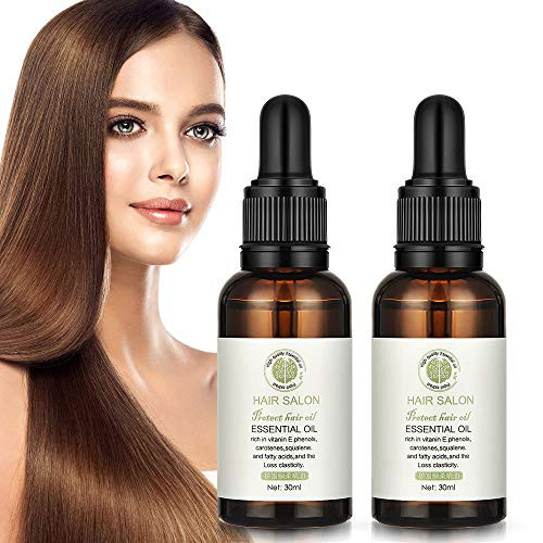 Hair Essential Oil Hailicare Jojoba Oil Hair Serum Hair Salon Essential Oil Hair Care Serum Leave in Treatment and Conditioner for Damaged Hair Giving Shine 2 Pack