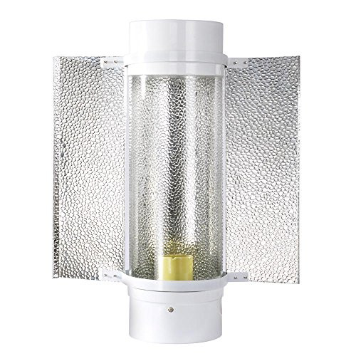 Yescom 6 Air Cooled Cool Tube Wing Reflector Hood 17 x 14 for HPS MH Grow Light Bulbs Indoor Tent Hydroponics