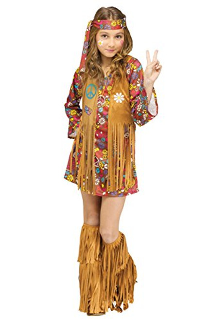 Peace and Love Hippie Kids Costume Medium Peace and Love Hippie Kids Costume Medium