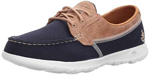 Skechers Womens Go Walk Lite15430 Boat Shoenavy7 M US