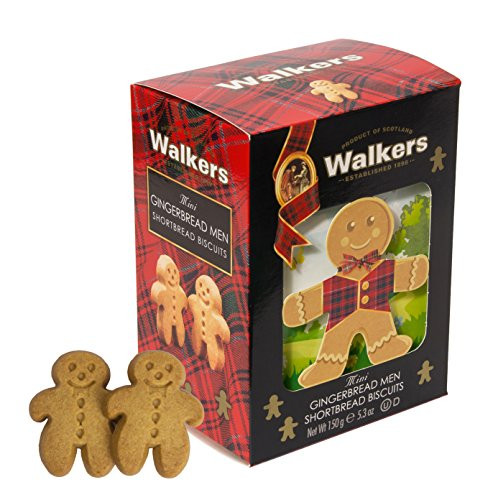 Walkers Shortbread Mini Gingerbread Men Shortbread Cookies 53 Ounce Box Pack of 10