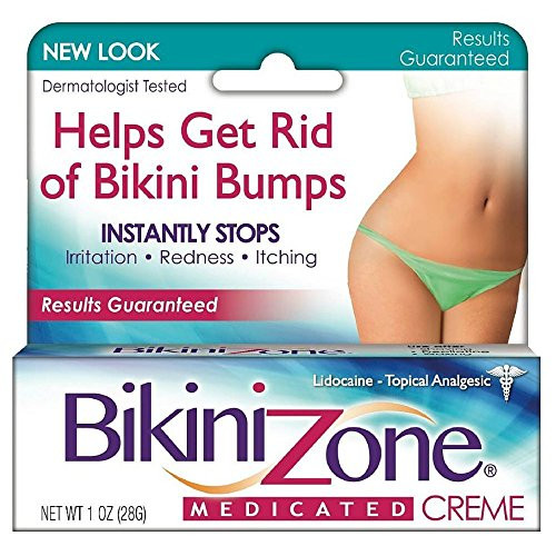 Bikini Zone Medicated Creme for Bikini Area 1 oz Pack of 2