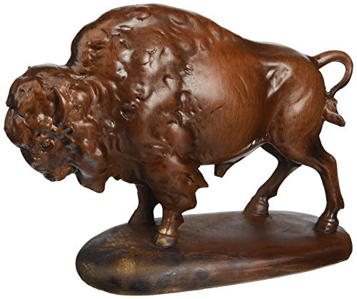 StealStreet SS-UG-PY-2823 Faux Wood Standing Buffalo Sculpture figure Figurine SS-UG-PY-2823 Statue StealStreet SS-UG-PY-2823 Faux Wood Standing Buffalo Sculpture figure Figurine SS-UG-PY-2823 Statue