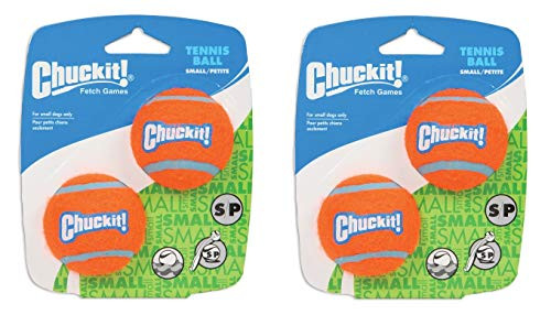 Chuckit! 2 Pack of Tennis Ball Shrink Sleeves Small 15 Inch 2 Balls Per Pack