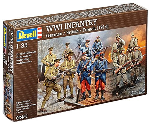 Revell Germany WWI German, British & French Infantry Model Kit