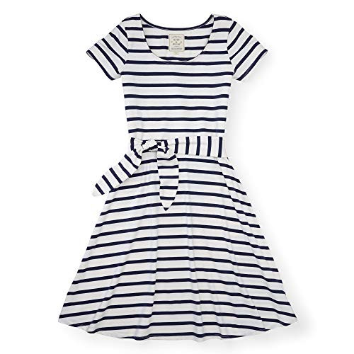 Hope  Henry Womens Navy and White Striped Knit Dress