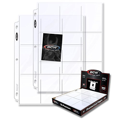 200 BCW Pro 9Pocket Trading Card Pages ~ 2 BOXES