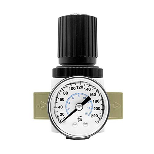Beduan 14NPT Air Pressure Regulator for Compressed Air System with GaugeBracketMINI