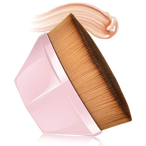PetalShaped Makeup Brush Foundation Brush Foundation Makeup Brush Suitable for Mixed Liquid Cream or Flawless Powder Cosmetics Multifunctional Makeup Brush PINK
