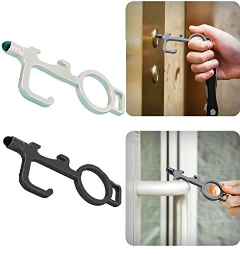No Touch Door Opener Tool Nigua 2PCS Touchless EDC Door Opener Elevator Press Stick Button Pusher Tool