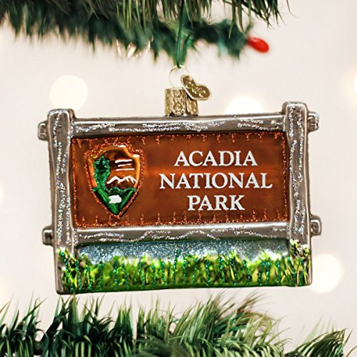 Old World Christmas Acadia National Park Glass Blown Ornament