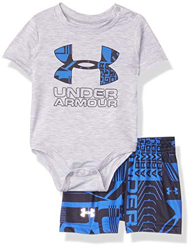 Under Armour Baby Boys UA Wordmark Big Logo Set Moderate Gray 69M