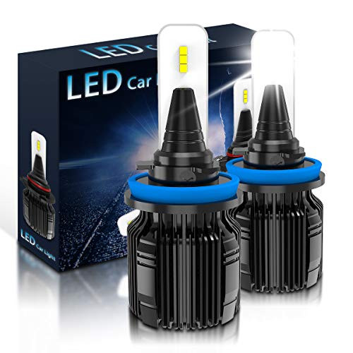 TUINCYN H11H9H8 LED Headlight Bulb Fanless 6500K Xenon White 8000 Lumens CSP Chip Allinone Head Light Headlamp Conversion Kit Bright Fog Light DRL Driving LampPack of 2