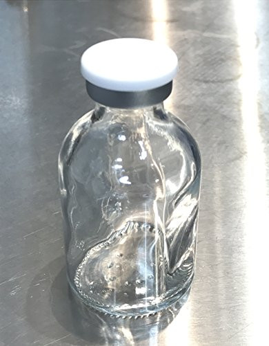 30ml Sterile Clear Vial 10pk White Cap