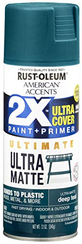 RustOleum 3283976PK American Accents Spray Paint 6 Pack Ultra Matte Deep Teal