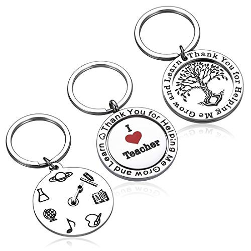 3PCS Teacher Appreciation Gifts Keychain Thank You Gift Graduation for Women Men Best Teachers Keyring for Preschool Teachers Birthday Gift Back to School Nana Christmas Valentines Day 3PCS Teacher Appreciation Gifts Keychain Thank You Gift Graduation for Women Men Best Teachers Keyring for Preschool Teachers Birthday Gift Back to School Nana Christmas Valentines Day