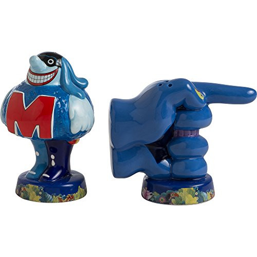 Vandor 73130 the Beatles Yellow Submarine Meanies Sculpted Ceramic Salt and Pepper Set, 4.5 x 4.5 x 4.5 Inches