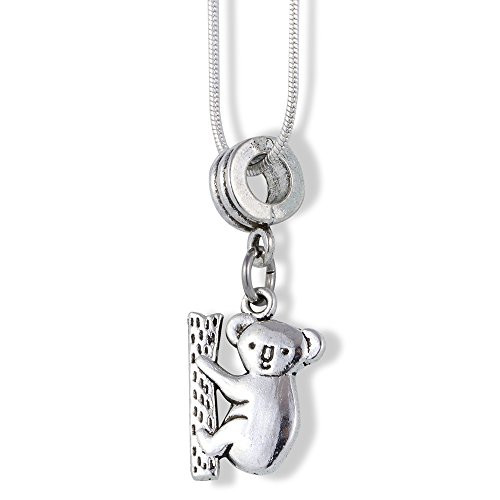 Emerald Park Jewelry Koala Bear Necklace  Pendant Gift Koalas for Women Men Australian Souvenir and Accessories Cute Koala in a Tree Gifts